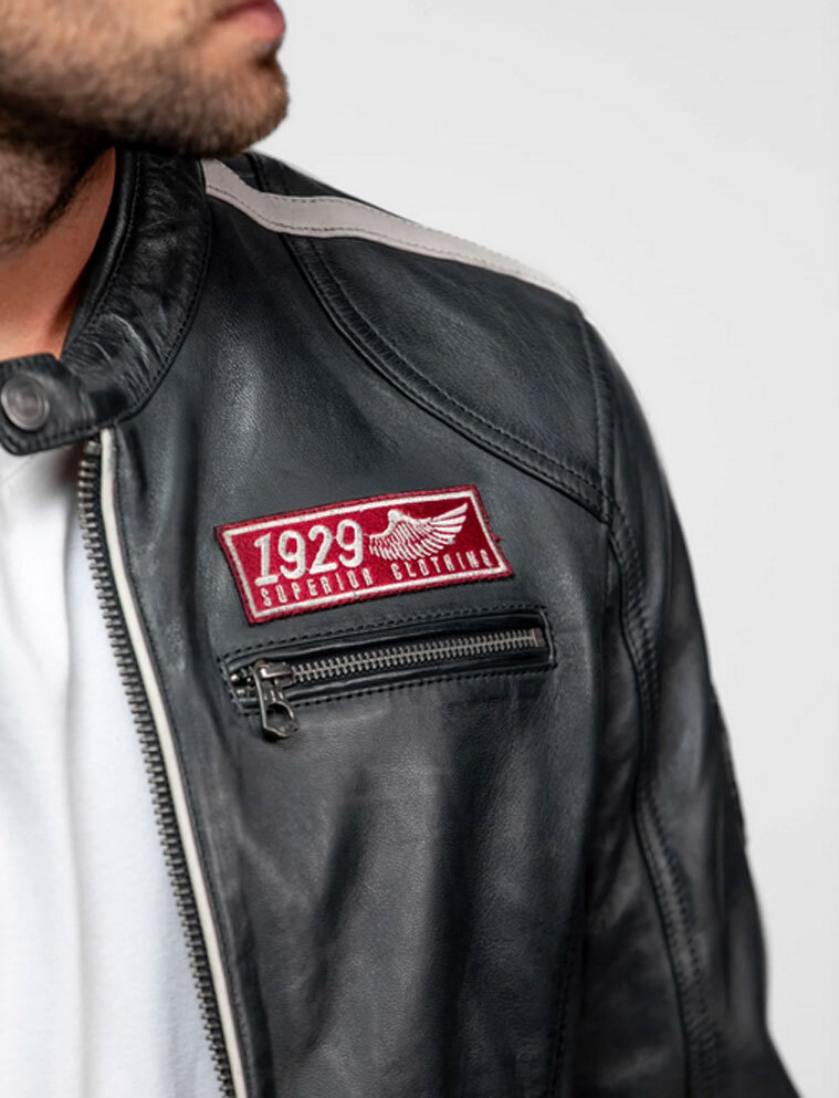 Vêtement en cuir Blousons cuir gris