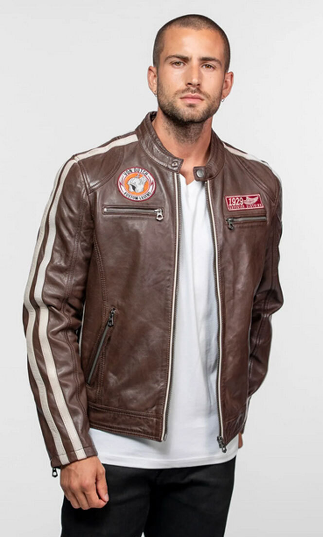 Vêtement en cuir Blousons cuir marron