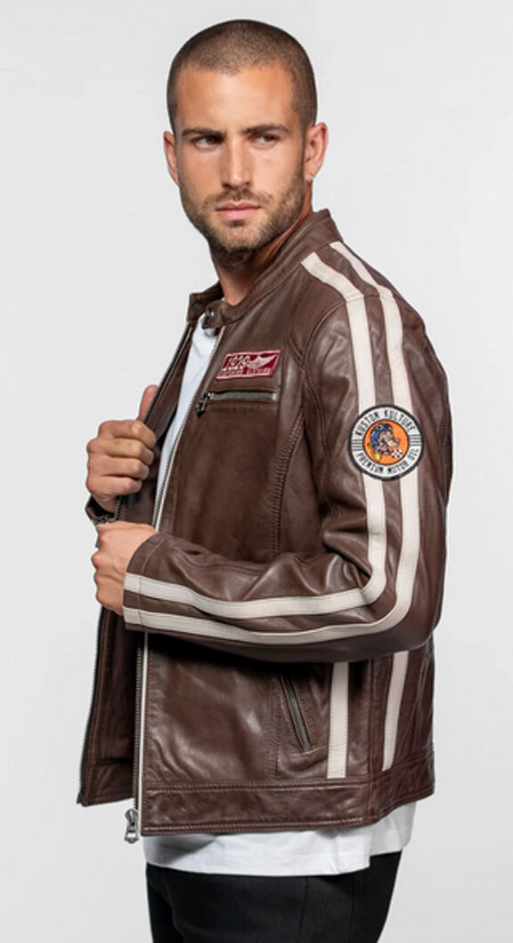 Vêtement en cuir Blousons cuir marron