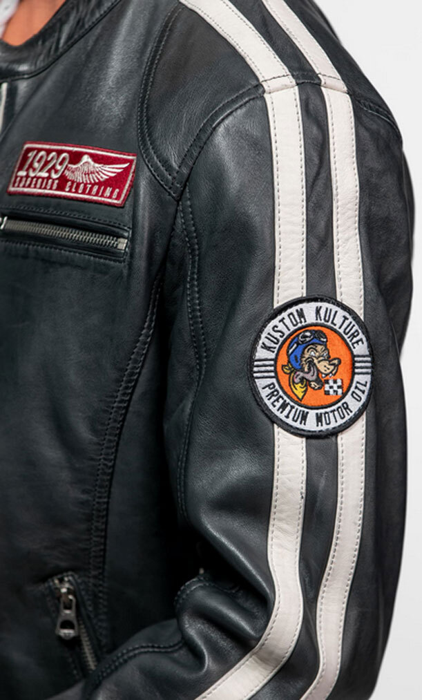 Vêtement en cuir Blousons cuir gris