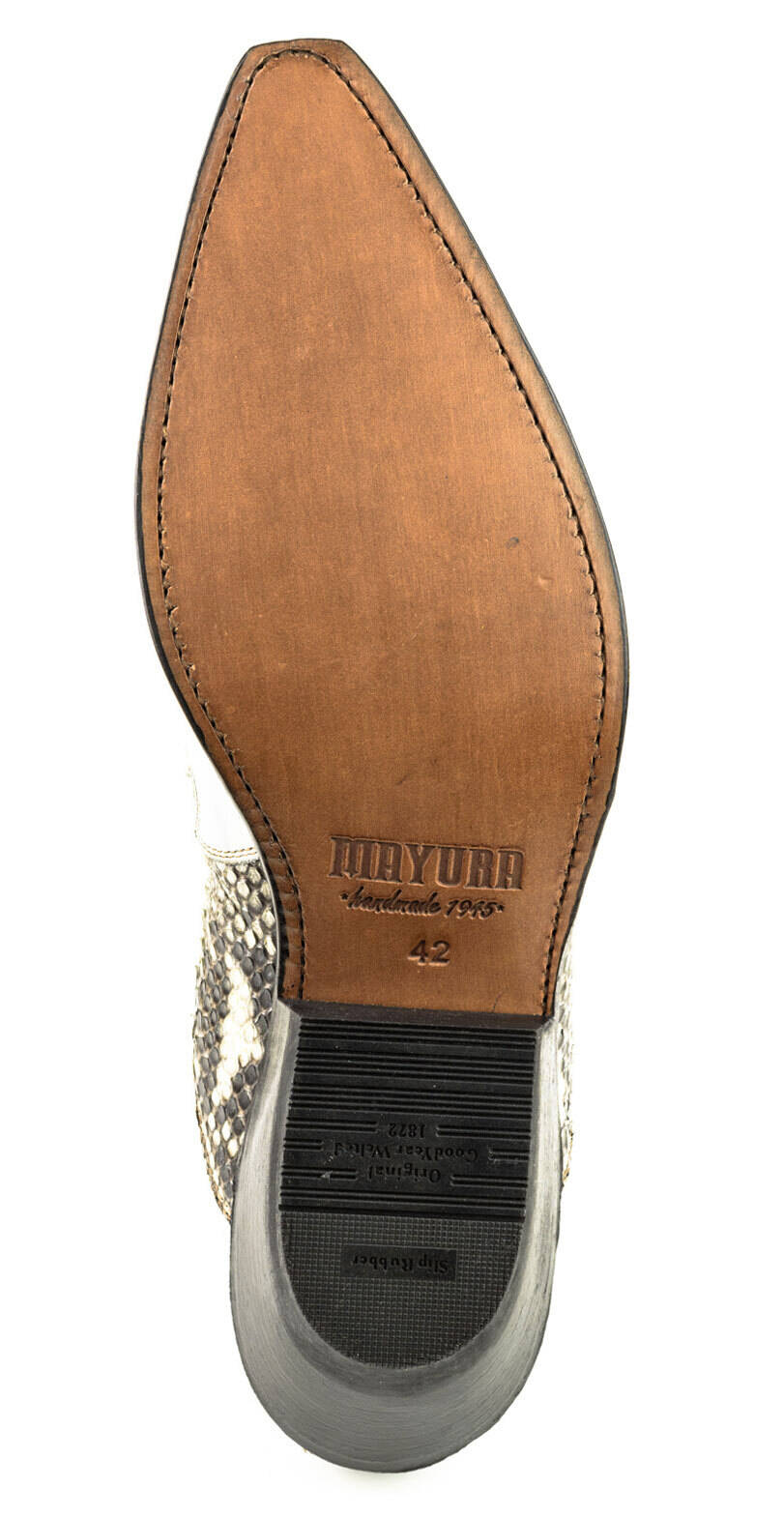 Vêtement en cuir Santiags homme blanc