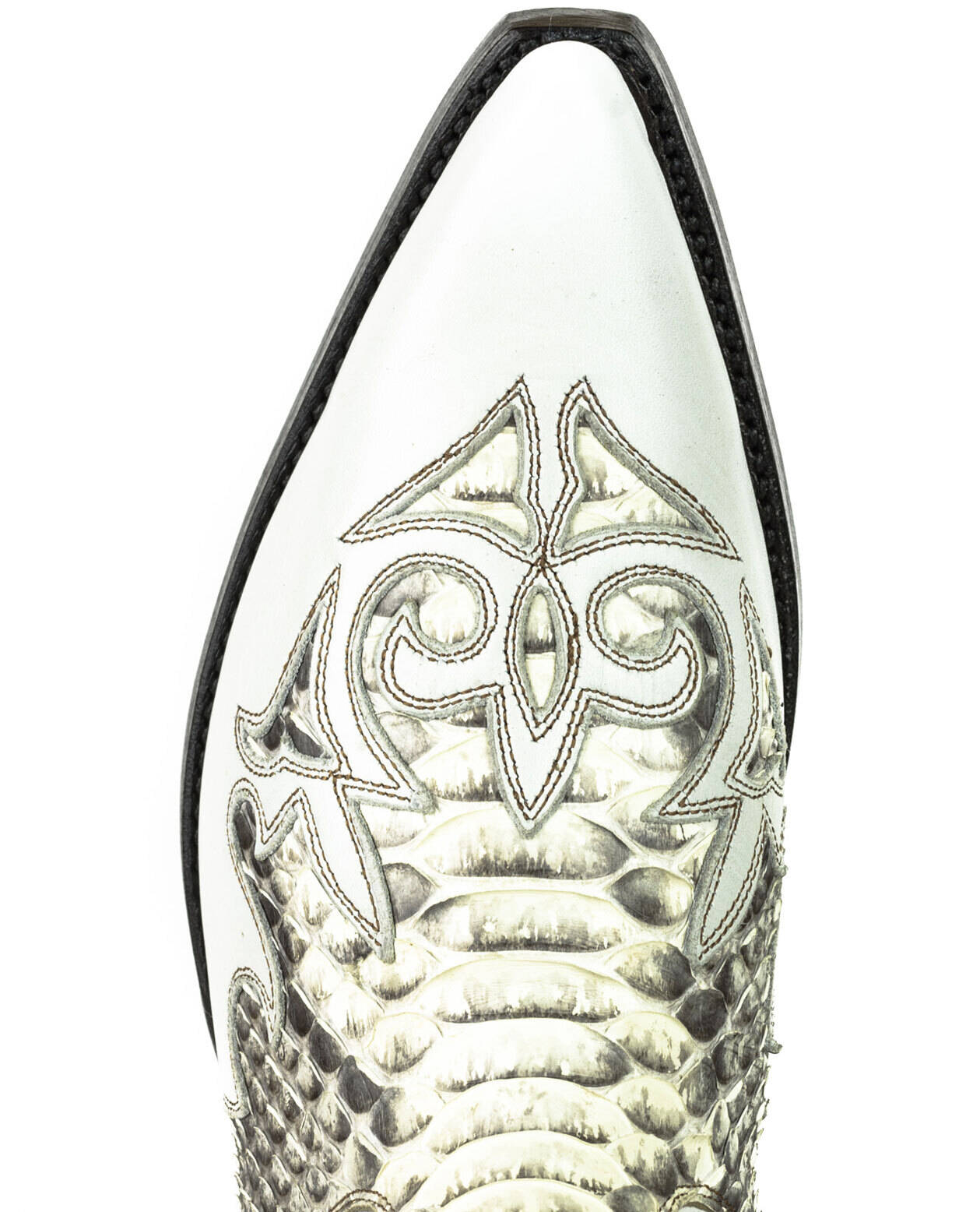 Vêtement en cuir Santiags homme blanc