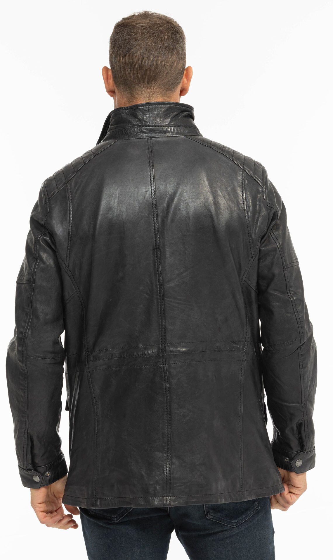 Vêtement en cuir Vestes & Trois Quart cuir noir