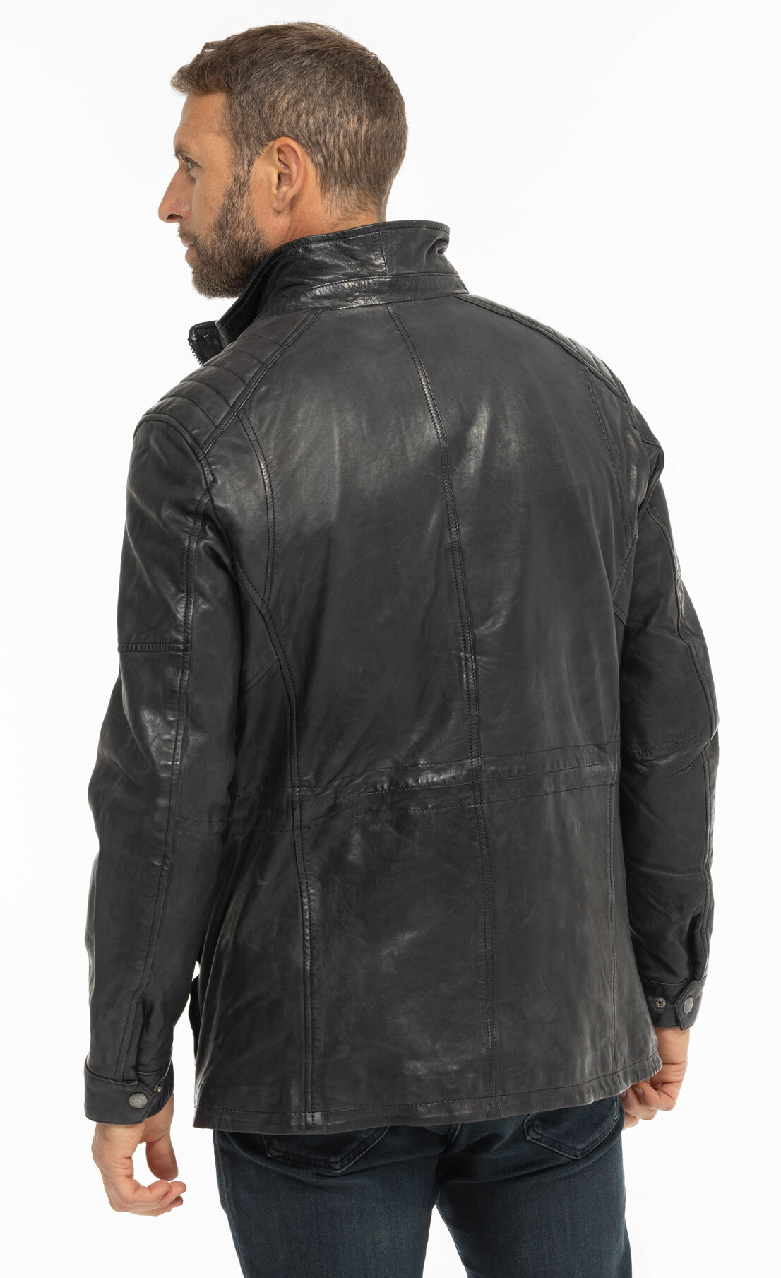 Vêtement en cuir Vestes & Trois Quart cuir noir