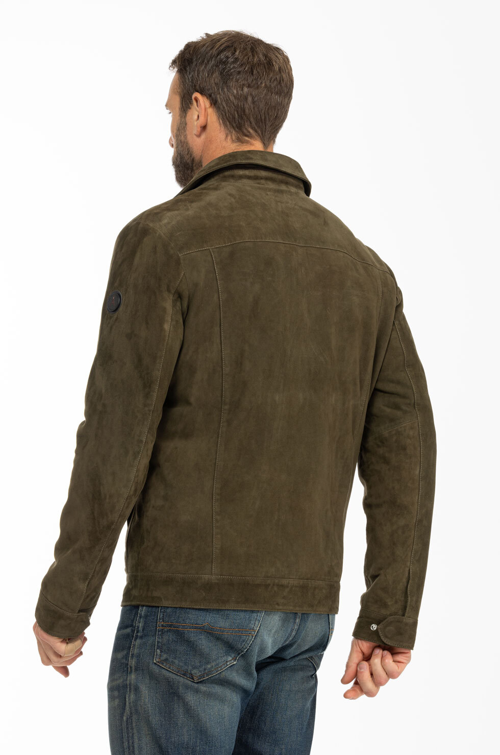 Vêtement en cuir Vestes & Trois Quart cuir kaki