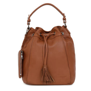 sac à main en cuir de vache camel