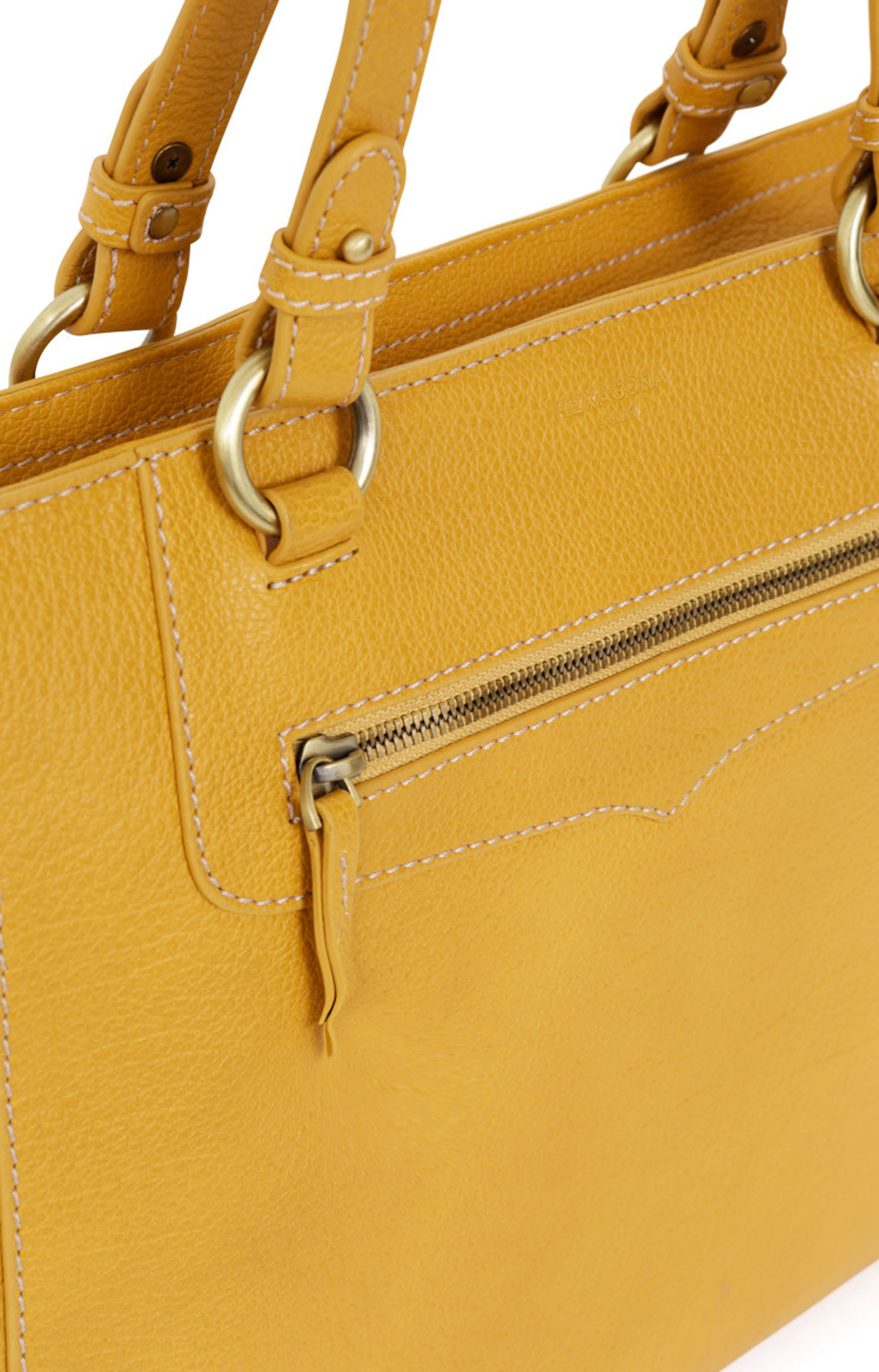 Sac en shop cuir moutarde