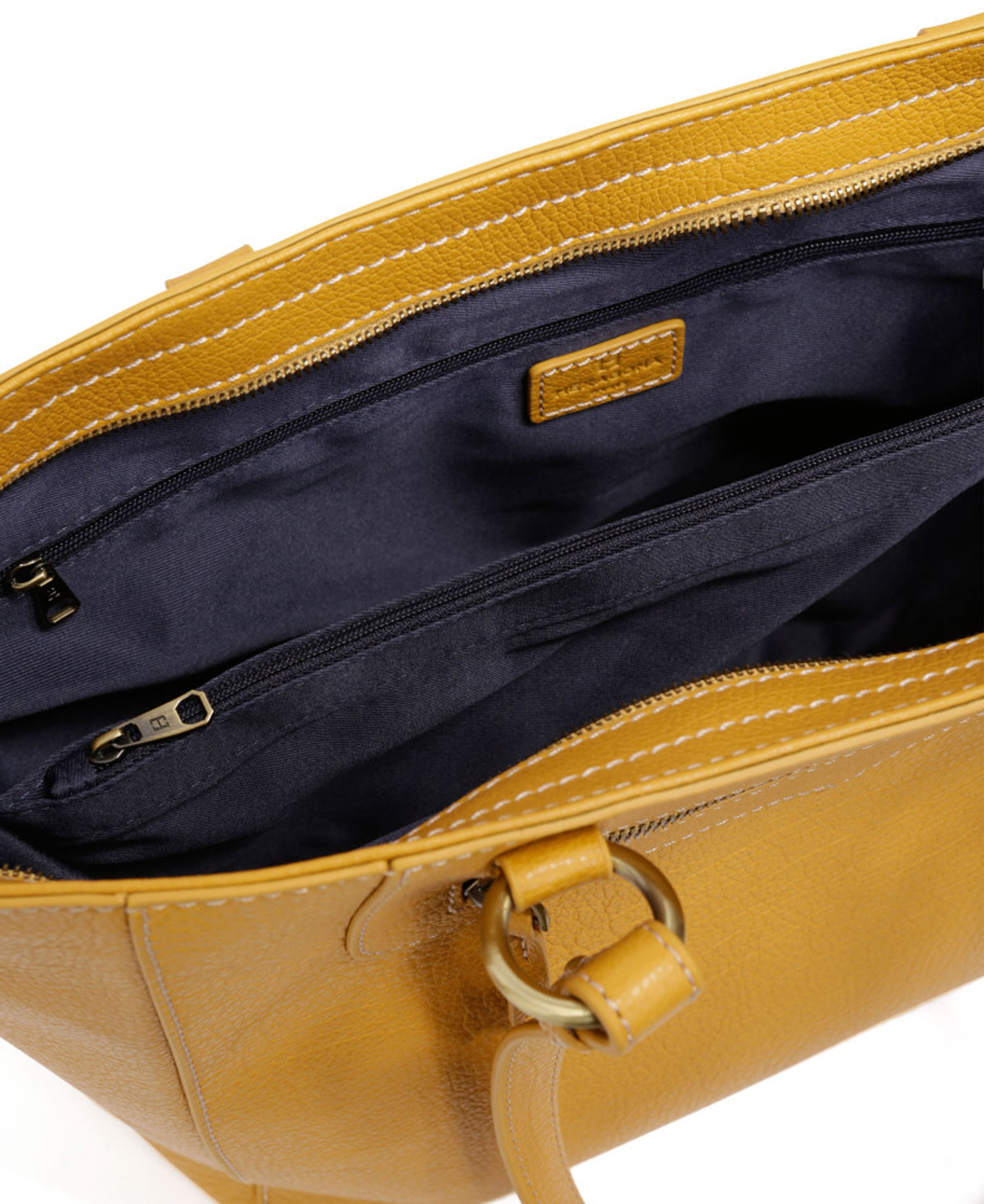 Sac shop moutarde cuir