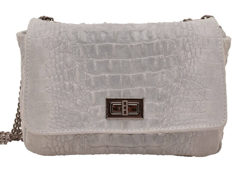 Vêtement en cuir Maroquinerie femme gris