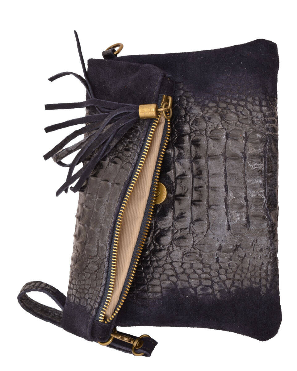 Vêtement en cuir Maroquinerie femme bleu