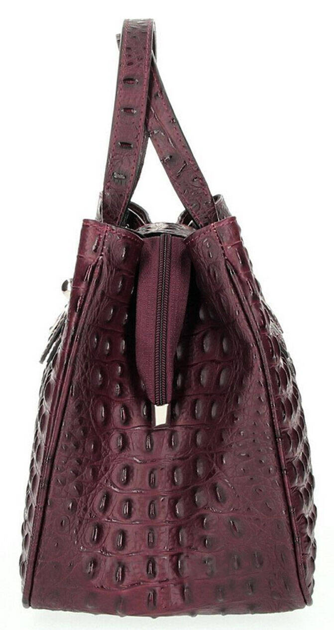 Vêtement en cuir Maroquinerie femme bordeaux