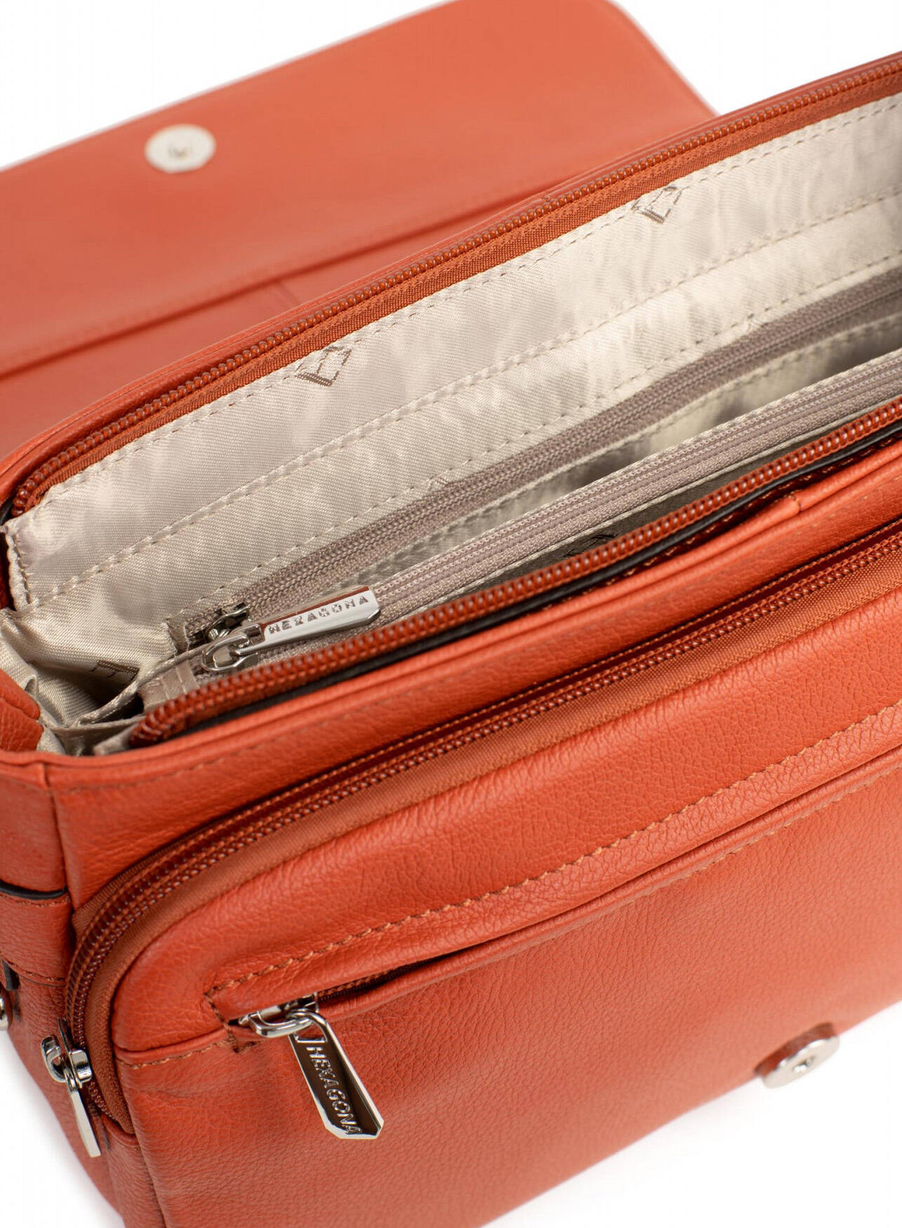 Vêtement en cuir Maroquinerie femme cognac