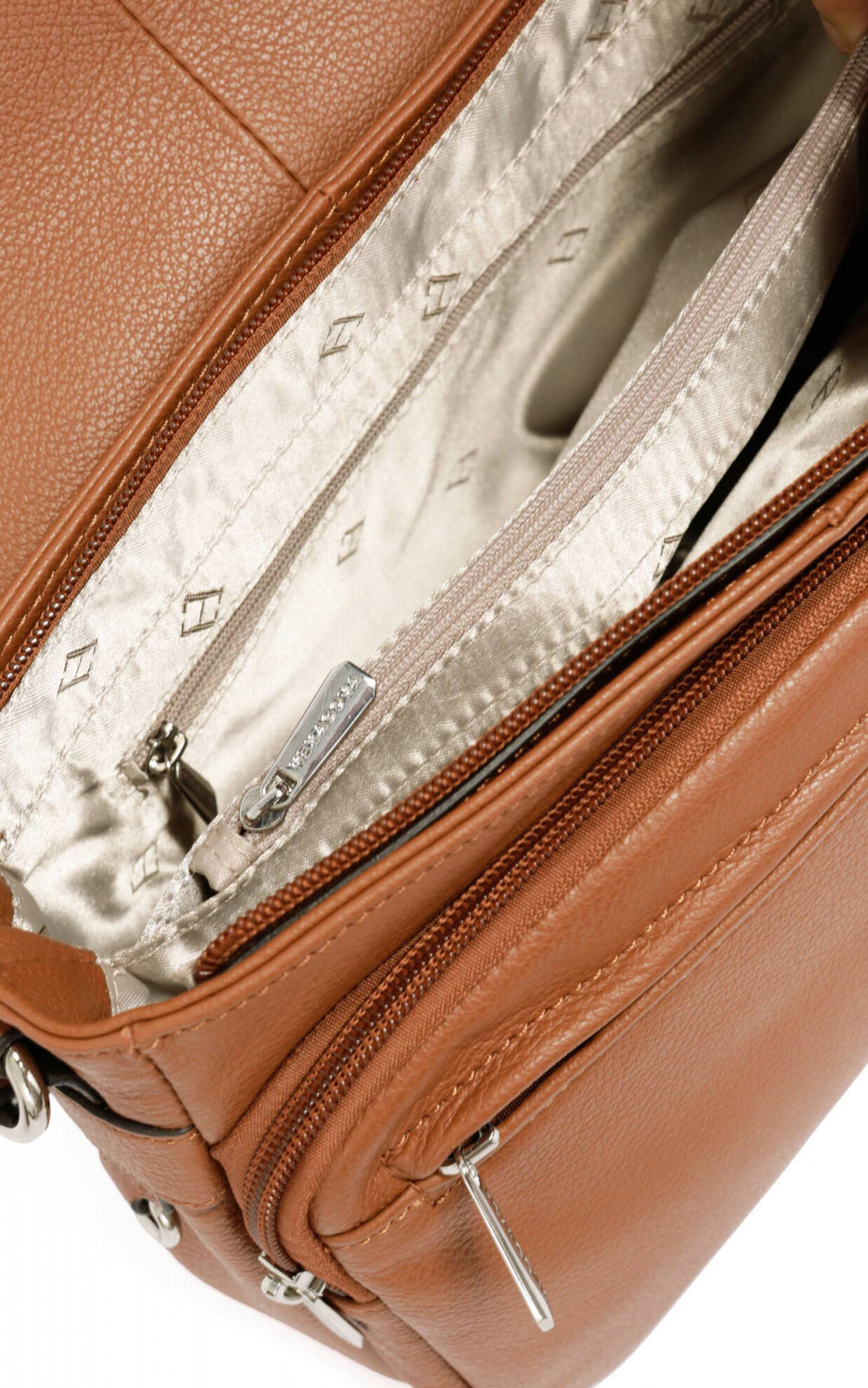 Vêtement en cuir Maroquinerie femme cognac