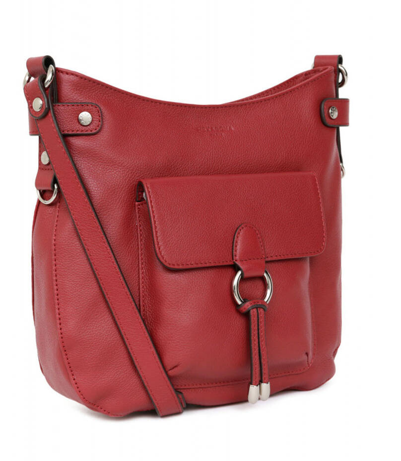 Maroquinerie femme en cuir r f 465005 hex19 rouge fonce noir