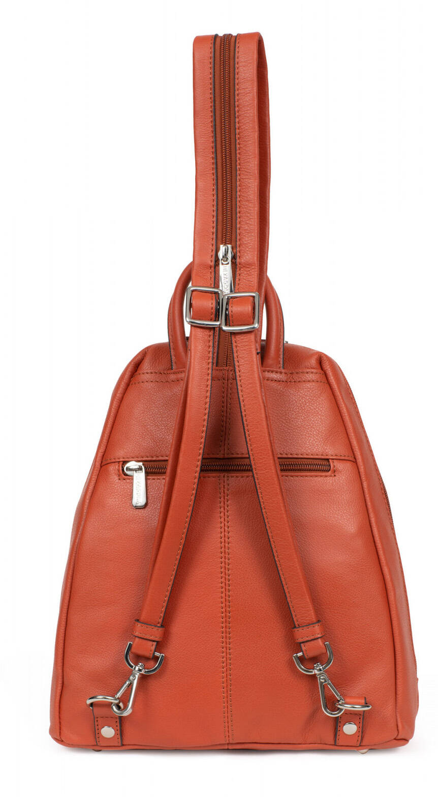 Vêtement en cuir Maroquinerie femme cognac