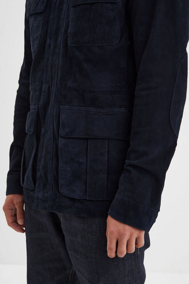 Vêtement en cuir Vestes & Trois Quart cuir bleu