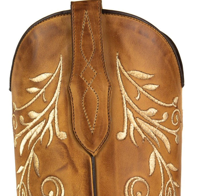 Vêtement en cuir Santiags femme cognac