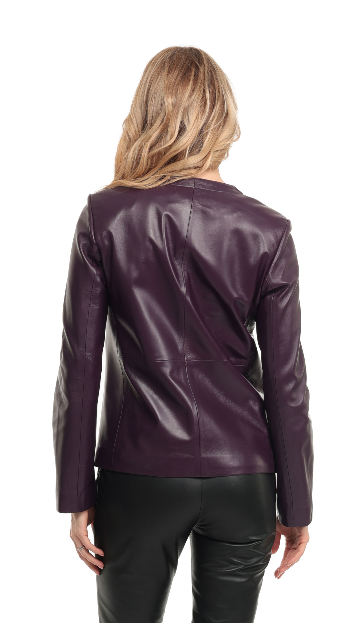 Vêtement en cuir Blousons cuir violet