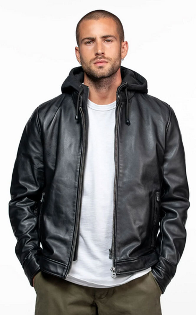 Vêtement en cuir Blousons cuir noir