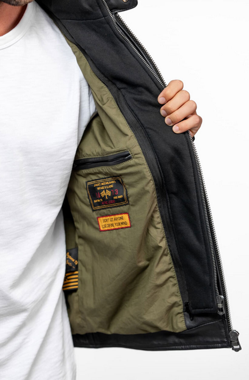 Vêtement en cuir Blousons cuir noir