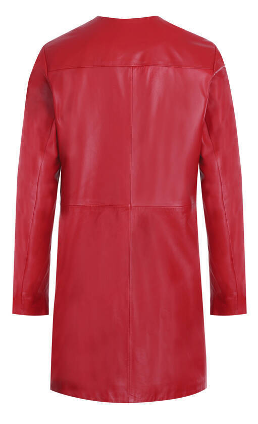Vêtement en cuir Manteaux cuir rouge