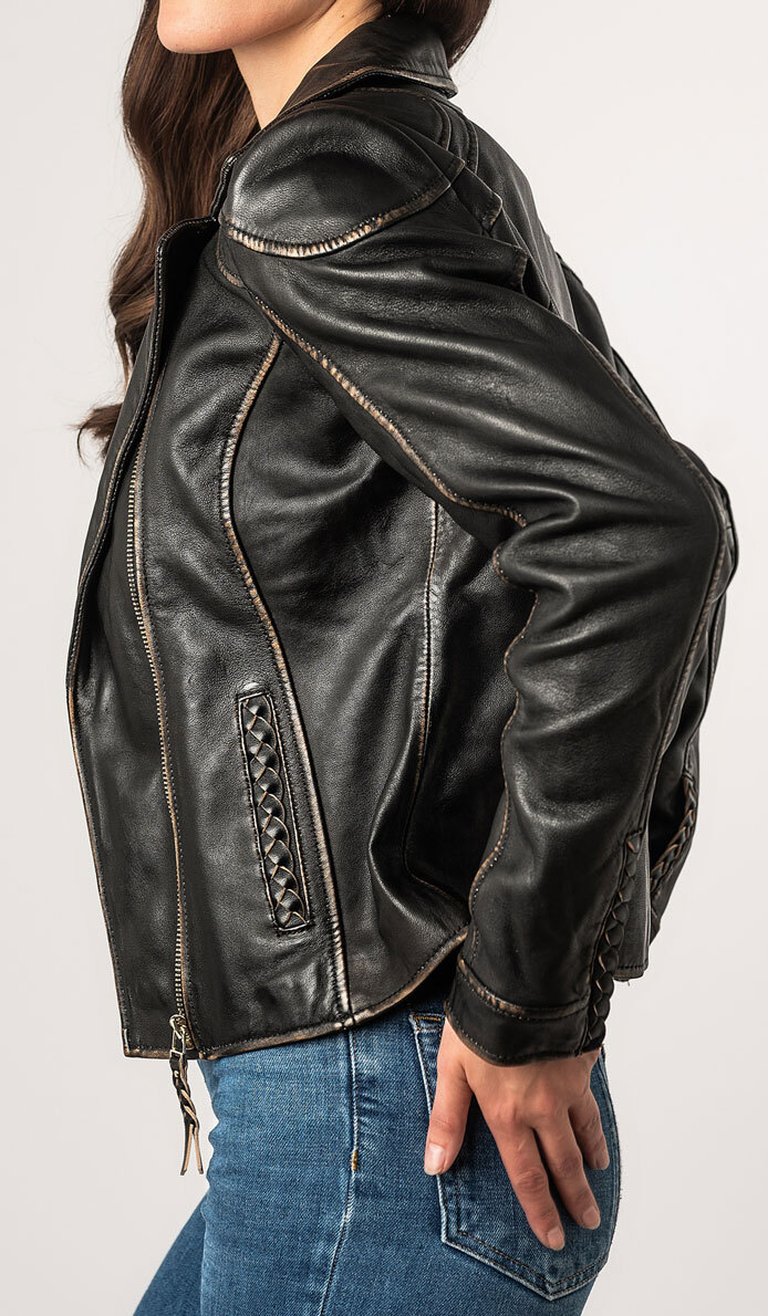 Vêtement en cuir Blousons cuir noir