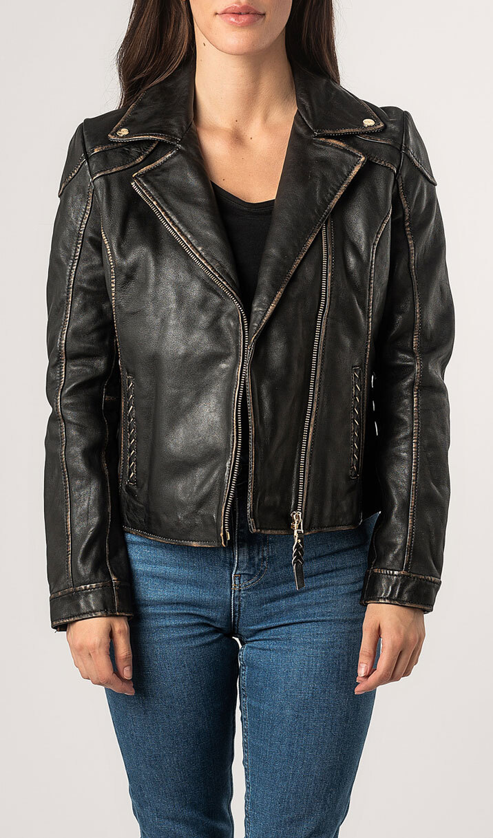 Vêtement en cuir Blousons cuir noir