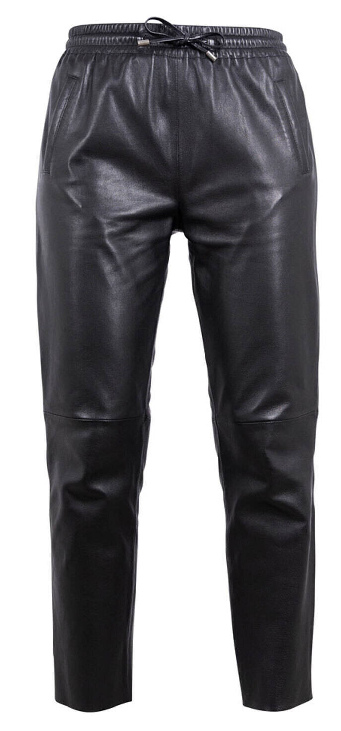 Vêtement en cuir Pantalon cuir noir