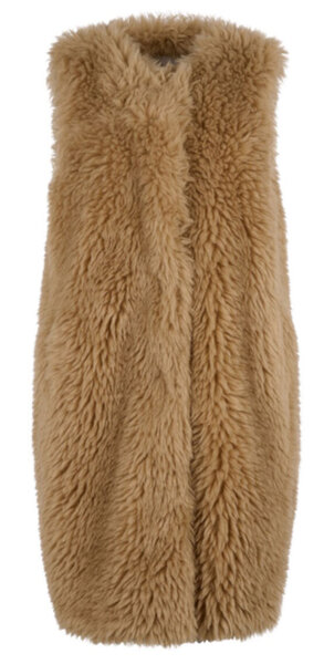 Vêtement en cuir Gilets cuir & fourrure  taupe