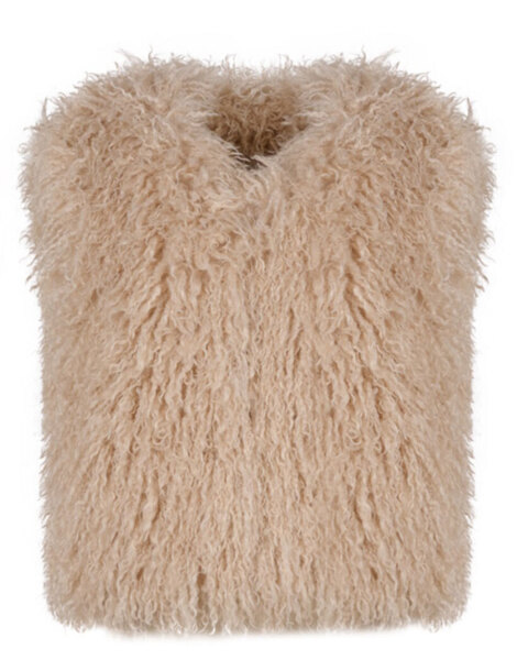 Vêtement en cuir Gilets cuir & fourrure  taupe