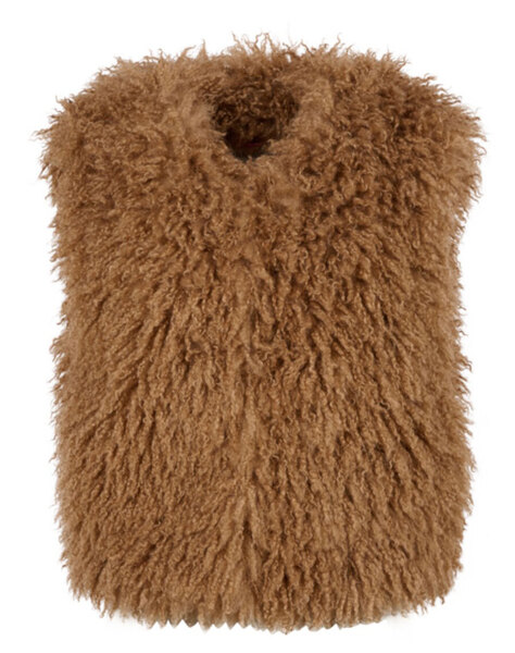 Vêtement en cuir Gilets cuir & fourrure  noisette