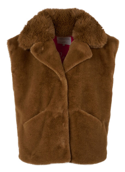 Vêtement en cuir Gilets cuir & fourrure  noisette