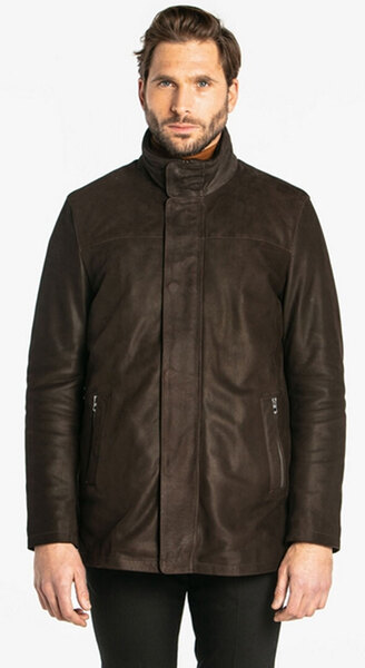 Vêtement en cuir Vestes & Trois Quart cuir marron