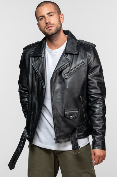 Vêtement en cuir Blousons cuir noir