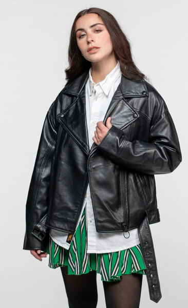 Vêtement en cuir Blousons cuir noir