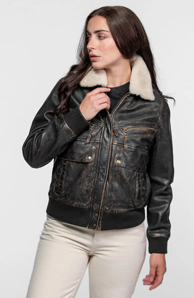 Vêtement en cuir Blousons cuir noir