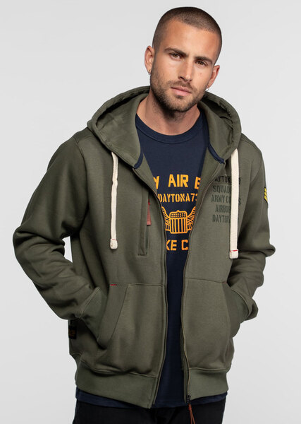 Vêtement en cuir Veste, parka & doudoune textile kaki