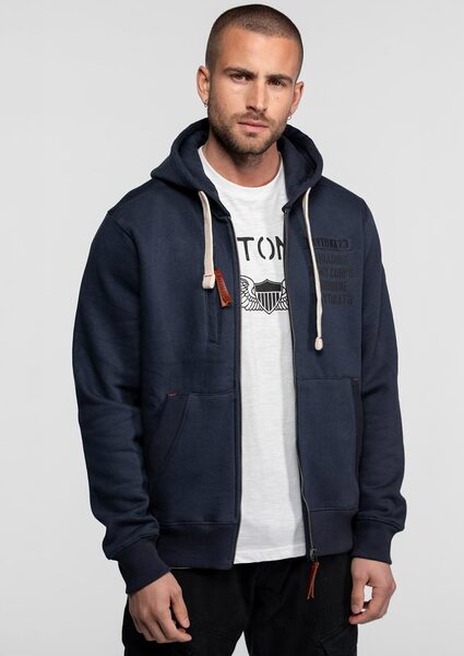 Vêtement en cuir Veste, parka & doudoune textile bleu