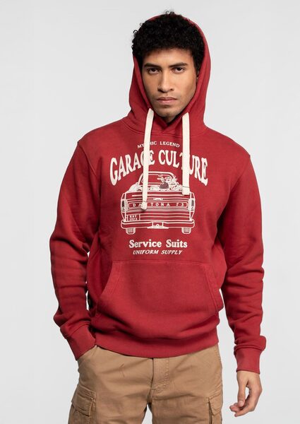 Vêtement en cuir Veste, parka & doudoune textile rouge