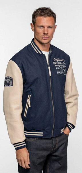 Vêtement en cuir Blousons cuir beige, bleu