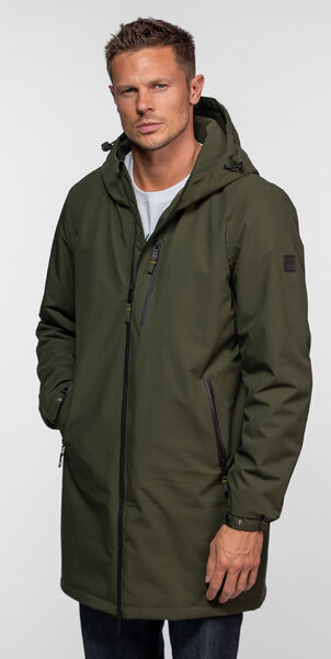 Vêtement en cuir Veste, parka & doudoune textile vert