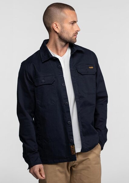 Vêtement en cuir Veste, parka & doudoune textile bleu