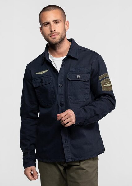 Vêtement en cuir Veste, parka & doudoune textile bleu