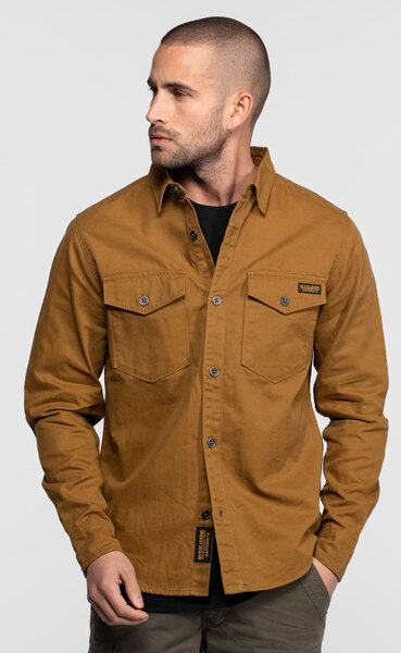 Vêtement en cuir Veste, parka & doudoune textile beige