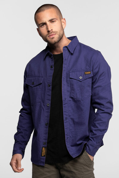 Vêtement en cuir Veste, parka & doudoune textile bleu