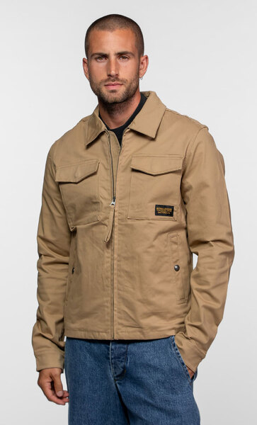 Vêtement en cuir Blousons textile beige