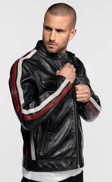 Vêtement en cuir Blousons cuir noir