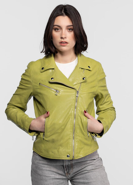 Vêtement en cuir Blousons cuir cognac