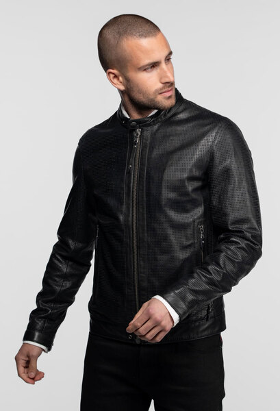 Vêtement en cuir Blousons cuir noir