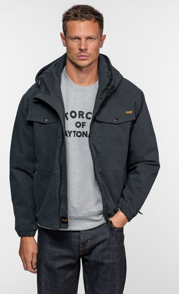 Vêtement en cuir Blousons textile noir